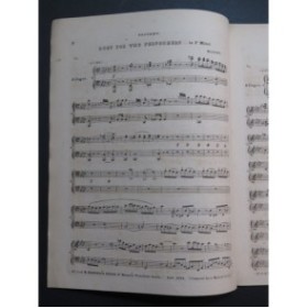 MOZART Duet in F Minor Piano 4 mains ca1850