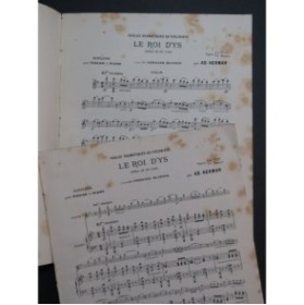 HERMAN Adolphe Fantaisie sur Le Roi d'Ys E. Lalo Piano Violon ca1890