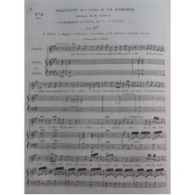 BERTON H. La Romance No 5 Chant Piano ca1820