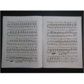 LE CIEUX Léon Fantaisie sur La Fanchonnette Violon Piano ca1850