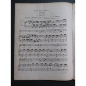 DORTET DE TESSAN Casimir Mes Souhaits Chant Piano ou Harpe ca1810
