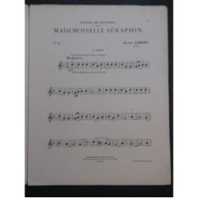 LANDRY Albert Mademoiselle Séraphin Piano 4 mains 1904