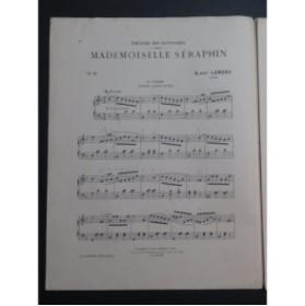 LANDRY Albert Mademoiselle Séraphin Piano 4 mains 1904
