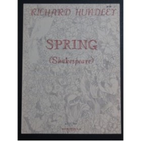 HUNDLEY Richard Spring Chant Piano 1963