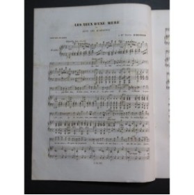 PUGET Loïsa Les Yeux d'une mère Chant Piano ca1840