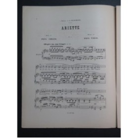 VIDAL Paul Ariette Chant Piano 1895