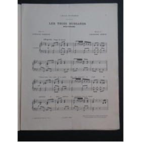 SPETZ Georges Les Trois Hussards Piano ca1905