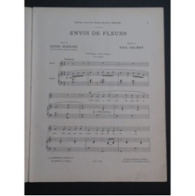 DELMET Paul Envoi de fleurs Chant Piano 1897