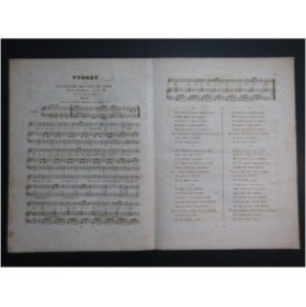 Yvonet ou le Conscrit de St Pol de Léon Chant Piano ca1830