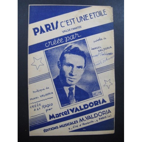 Paris c'est une étoile Marcel VALDORIA Accordéon