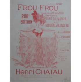 CHATAU Henri Frou-Frou Chant Piano