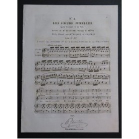 FÉTIS François-Joseph Les Soeurs Jumelles No 2 Chant Piano ou Harpe ca1825