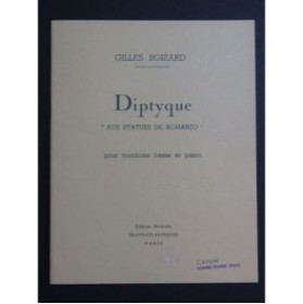 BOIZARD Gilles Diptyque aux Statues de Bomarzo Piano Trombone 1967