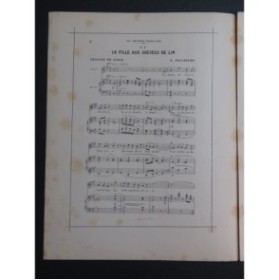 PALADILHE E. La Fille aux cheveux de Lin Chant Piano 1906