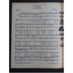 MAYE Paul Algérie Chant Piano 1930