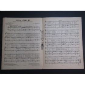CHRISTINÉ Henri Mon Coeur Chant Piano 1926
