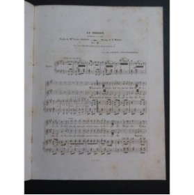 MASINI F. La Moisson Chant Piano ca1840