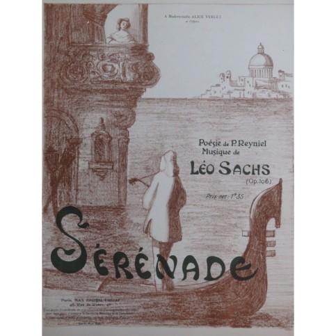 SACHS Léo Sérénade Chant Piano