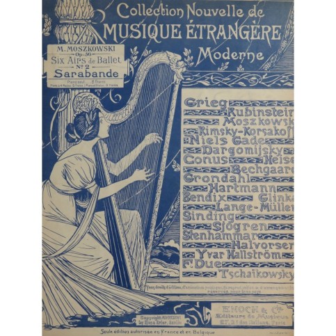 MOSZKOWSKI Maurice Sarabande Piano Violon 1897