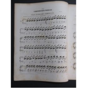 MENDELSSOHN Recueil No 1 Romances sans Paroles op 19 Piano 4 mains ca1855