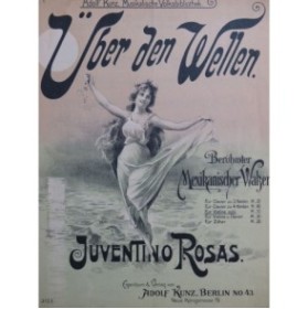 ROSAS Juventino Über den Wellen Sobre Las Olas Violon ca1900