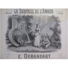DERANSART Edouard La Surprise de l'Amour Suite de Valses Piano ca1880