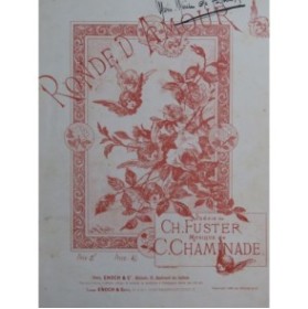 CHAMINADE Cécile Ronde d'Amour Chant Piano 1895