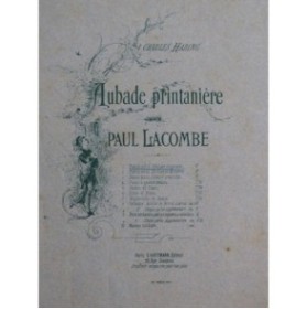 LACOMBE Paul Aubade Printanière Piano ca1885