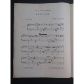 ESCLAVY René Prélude Piano