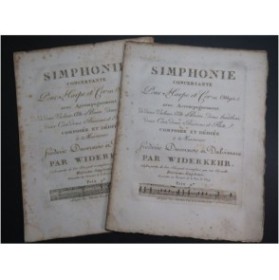 WIDERKEHR Jacques Simphonie Concertante Alto Basse ca1800