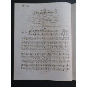LABARRE Théodore L'Aspirant de Marine No 9 Chant Piano ca1830