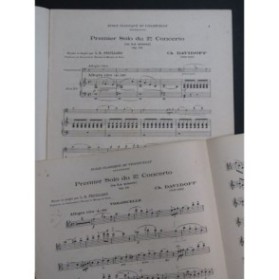 DAVIDOFF Ch. Concerto No 2 1er Solo Piano Violoncelle 1931