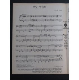 BIBO Irving Ty-Tee Taïti Piano 1921