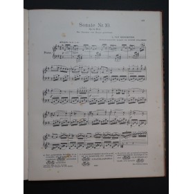BEETHOVEN Sonaten Sonates No 1 à 11 Piano 1902