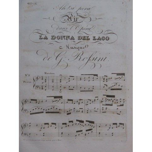 Recueil d'Airs d'Opéras Italiens Chant Piano ca1850