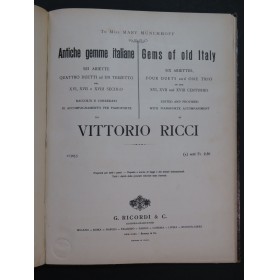 Recueil Pièces Compositeurs Italiens Chant Piano
