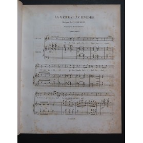 SCHUBERT Franz La Verrai-je encore Chant Piano ca1835