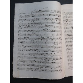 DUSSEK J. L. Trois Sonates op 10 Violon ca1790