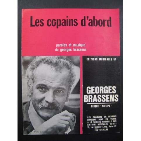 Georges BRASSENS Les Copains d'Abord Chanson