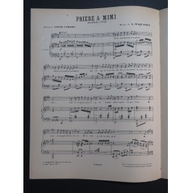 MAQUARRE G. Prière à Mimi Chant Piano