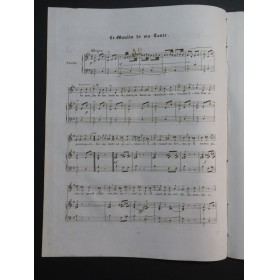 DE BEAUPLAN Amédée Le Moulin de ma Tante Chant Piano ca1840