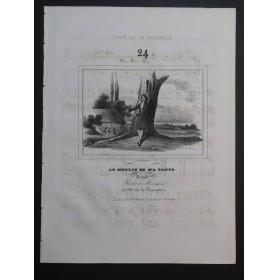 DE BEAUPLAN Amédée Le Moulin de ma Tante Chant Piano ca1840