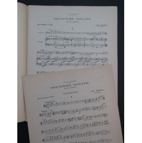 ROPARTZ Joseph Guy Sonate No 2 Violoncelle Piano 1959