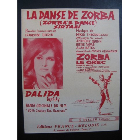 DALIDA La Danse de Zorba Chanson