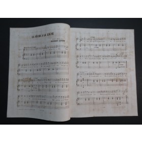 LEFORT Georges La Pêche à la Ligne Chant Piano ca1865