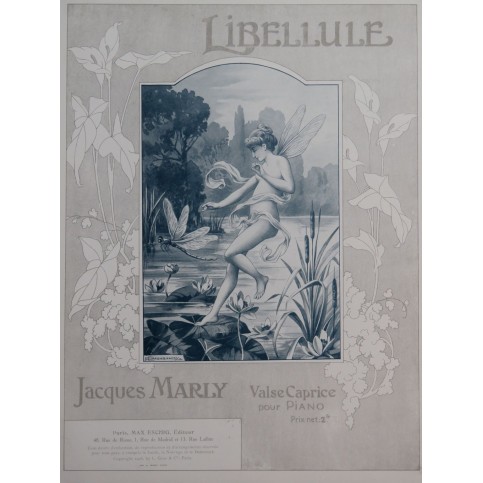 MARLY Jacques Libellule Piano 1906