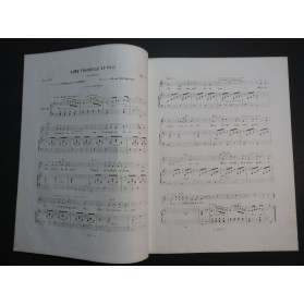 HENRION Paul Aime Travaille et Prie Chant Piano 1849