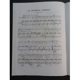 MASINI F. Le Pêcheur d'Orient Chant Piano ca1830