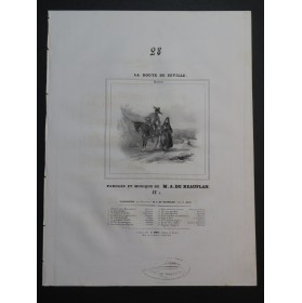 DE BEAUPLAN Amédée La route de Séville Chant Piano ca1840
