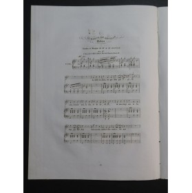 DE BEAUPLAN Amédée La route de Séville Chant Piano ca1840